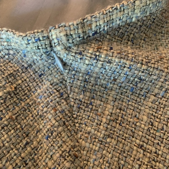 BCBG Pastel Blue Skirt with fringe. - Picture 4 of 5